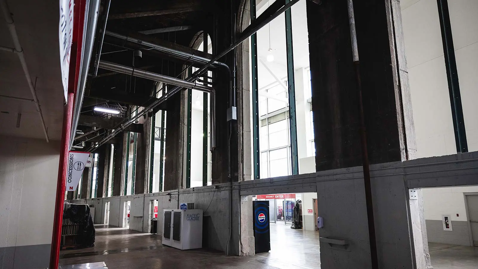 photo of the existing concourse